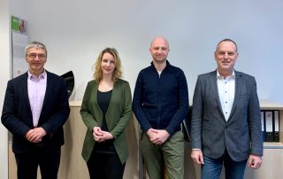 se.services Geschäftsführerübergabe, Marina Schöning, Phillip Mally, Thomas Troppens und Thomas Audien